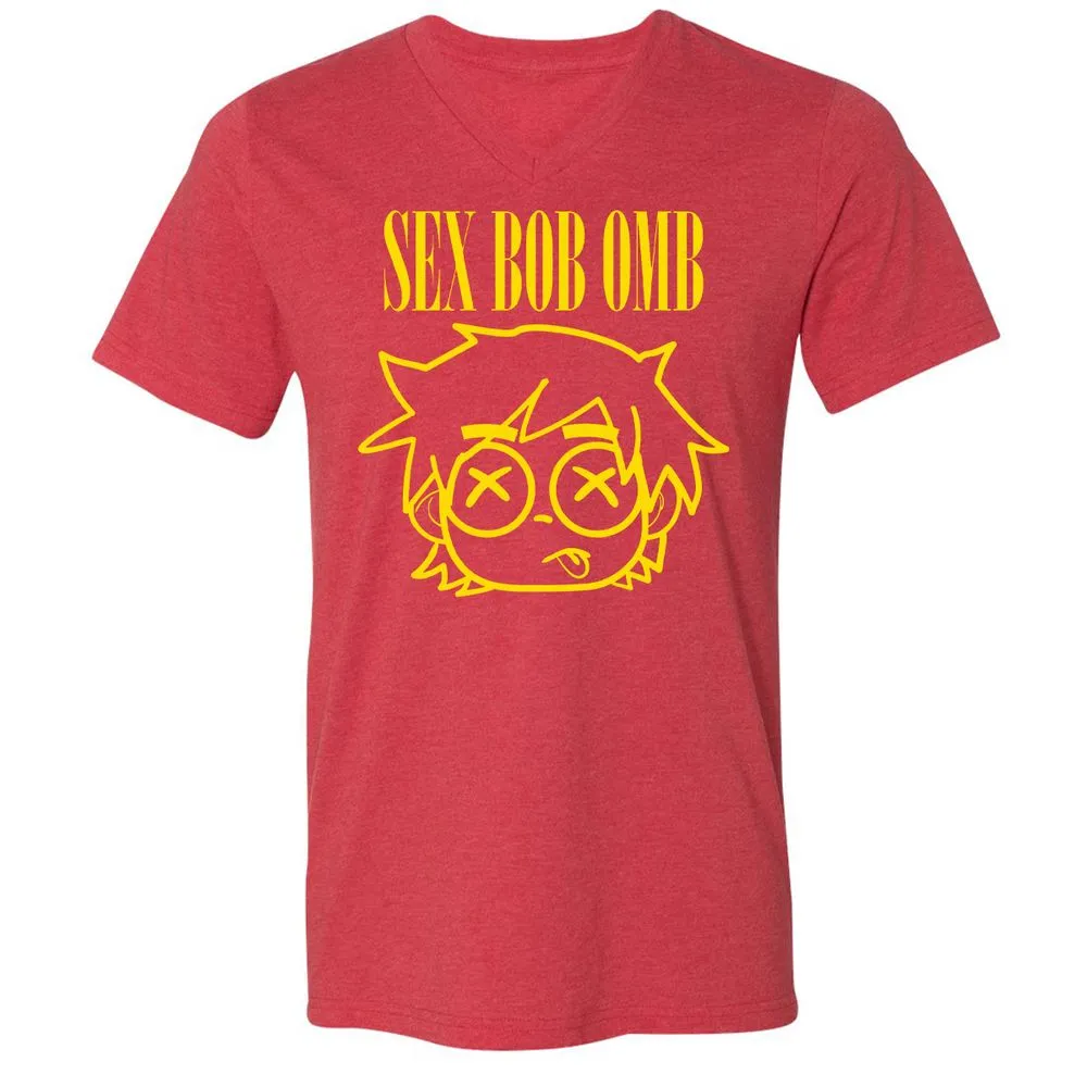 Unisex V-Neck T-Shirt - RTYA94CW - Heather Red - 16