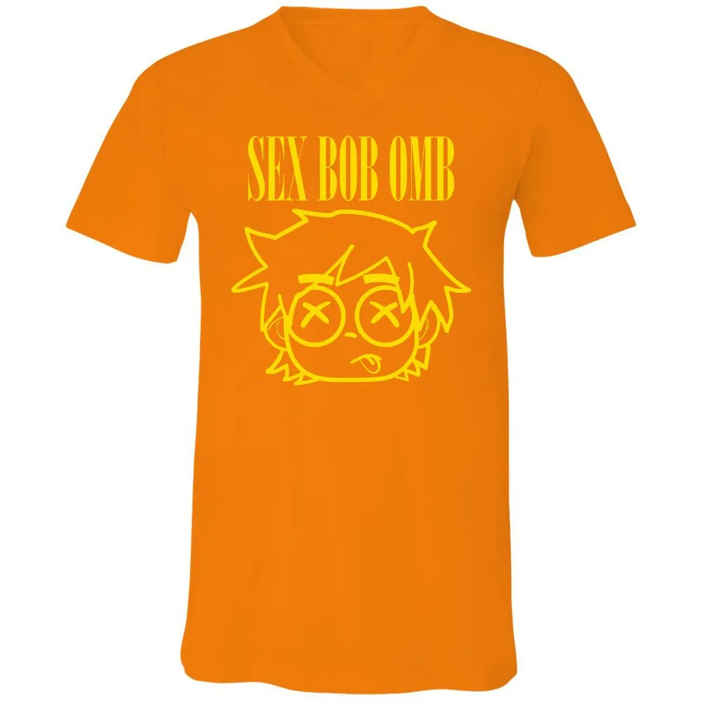 Unisex V-Neck T-Shirt - RTYA94CW - Orange - 11