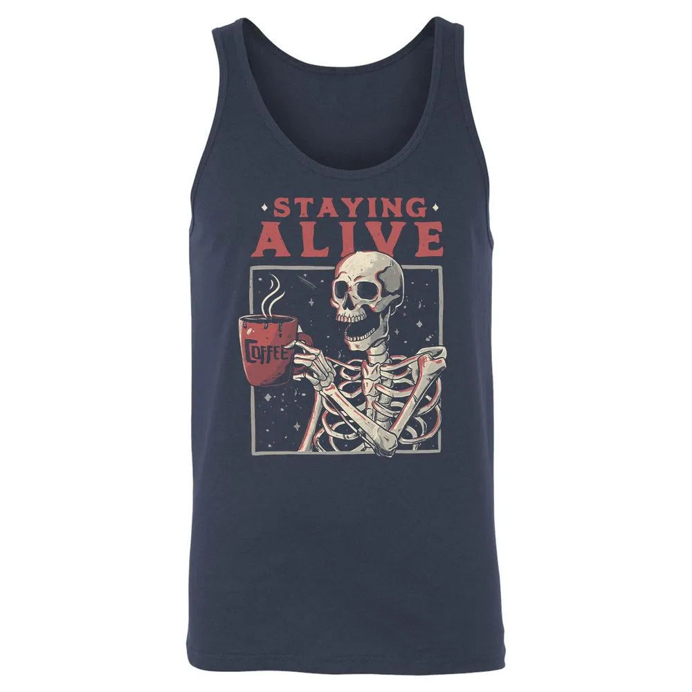 Unisex Jersey Tank - 6GQYN66S - Navy - 2