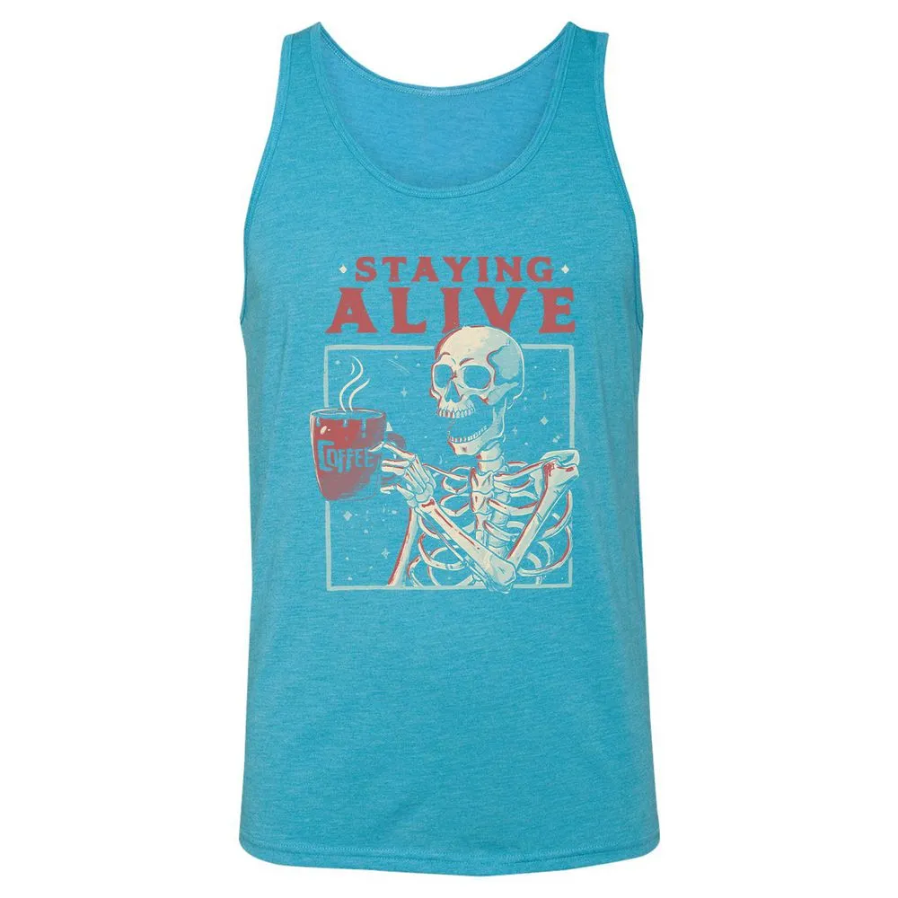 Unisex Jersey Tank - 6GQYN66S - Aqua Triblend - 3