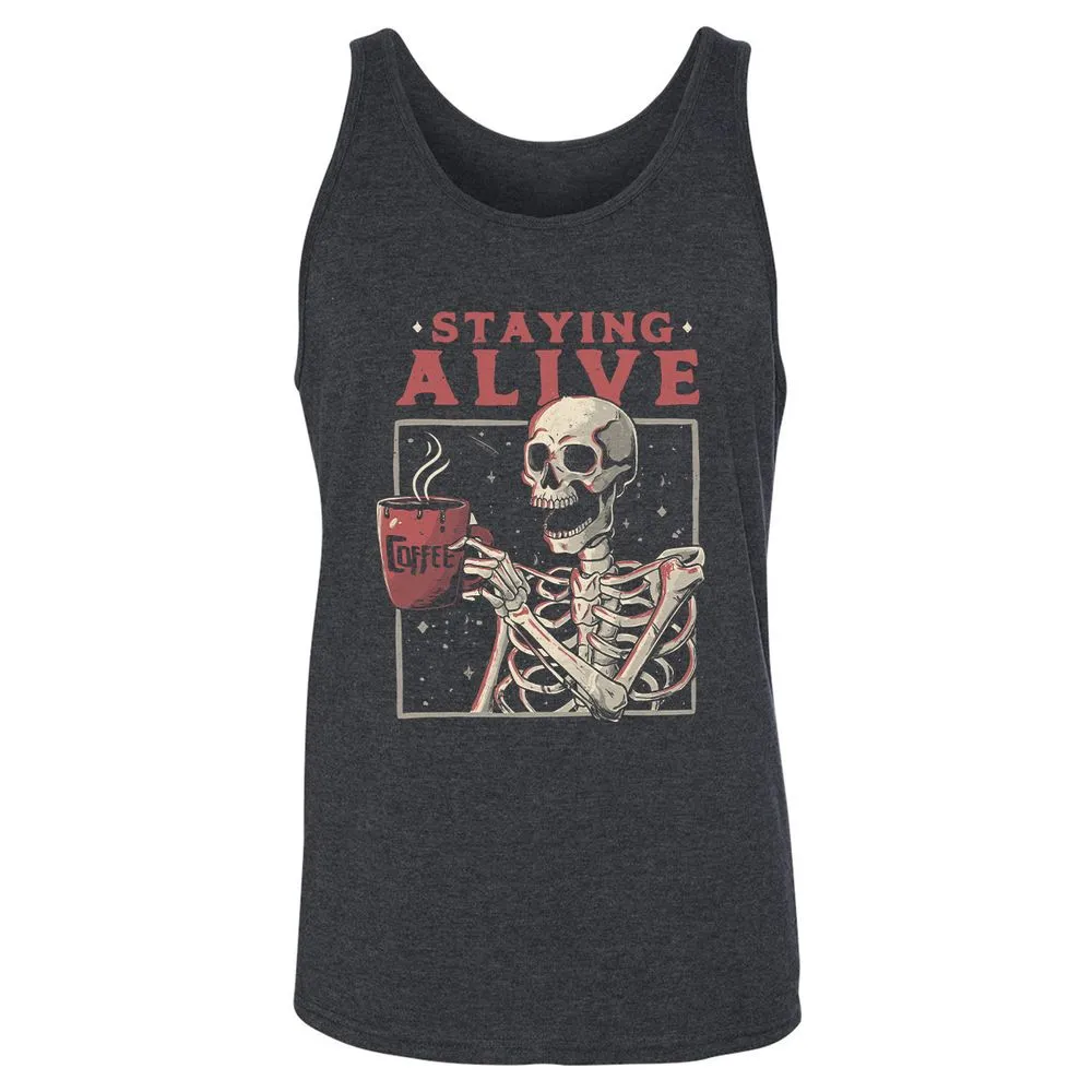 Unisex Jersey Tank - 6GQYN66S - Dark Grey Heather - 6