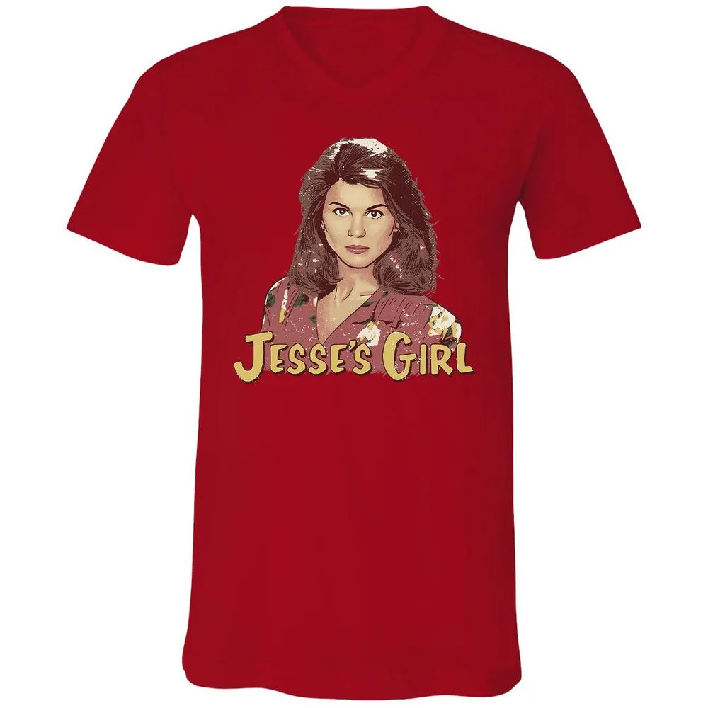 Unisex V-Neck T-Shirt - 6N1RHJH5 - Red - 3