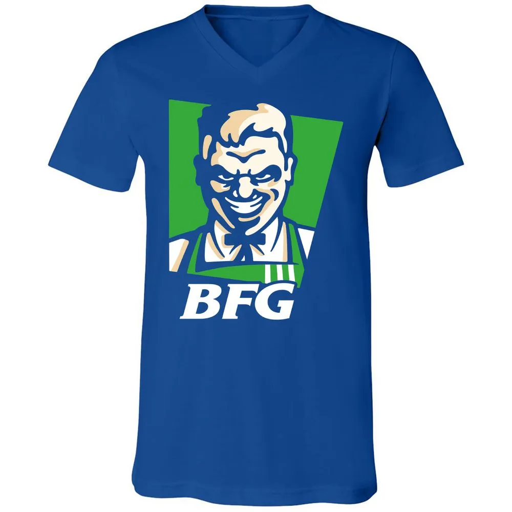 Unisex V-Neck T-Shirt - J2GAY3K6 - True Royal - 4