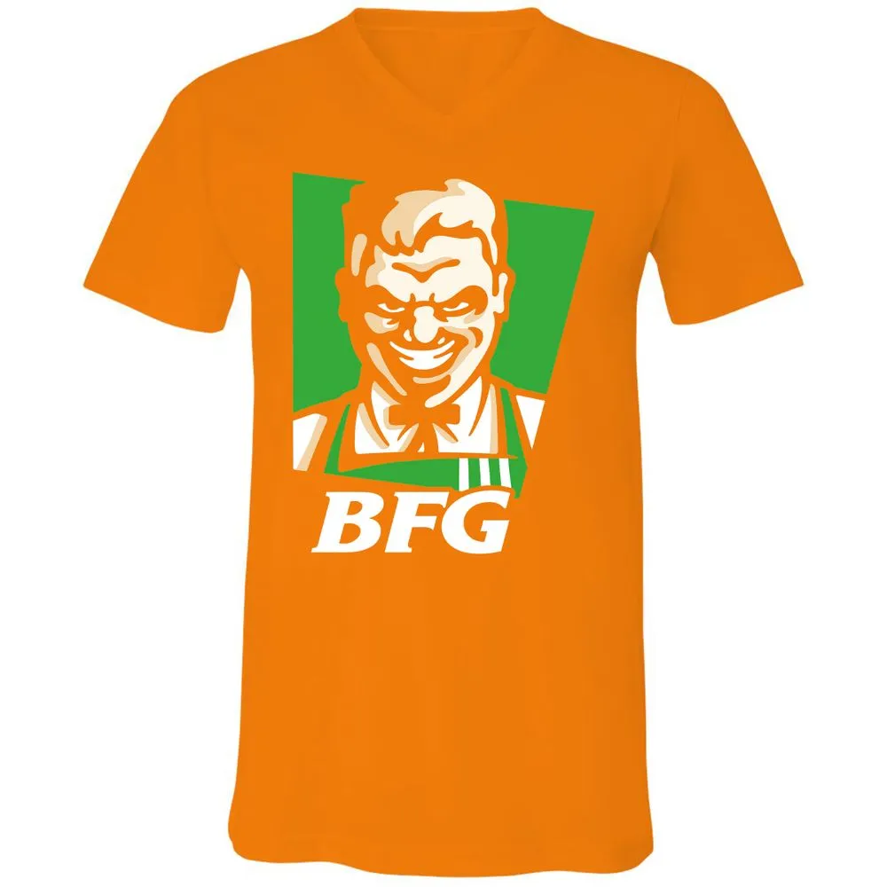 Unisex V-Neck T-Shirt - J2GAY3K6 - Orange - 11