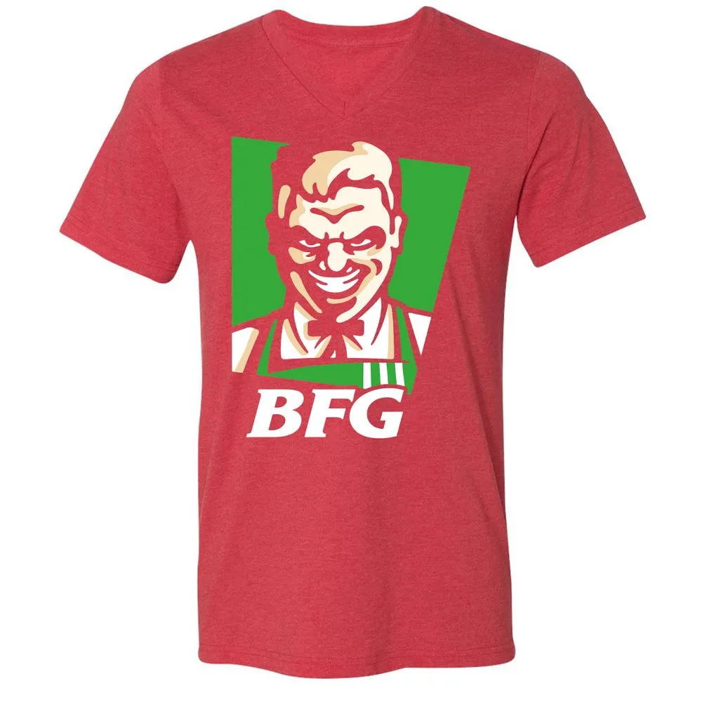 Unisex V-Neck T-Shirt - J2GAY3K6 - Heather Red - 16