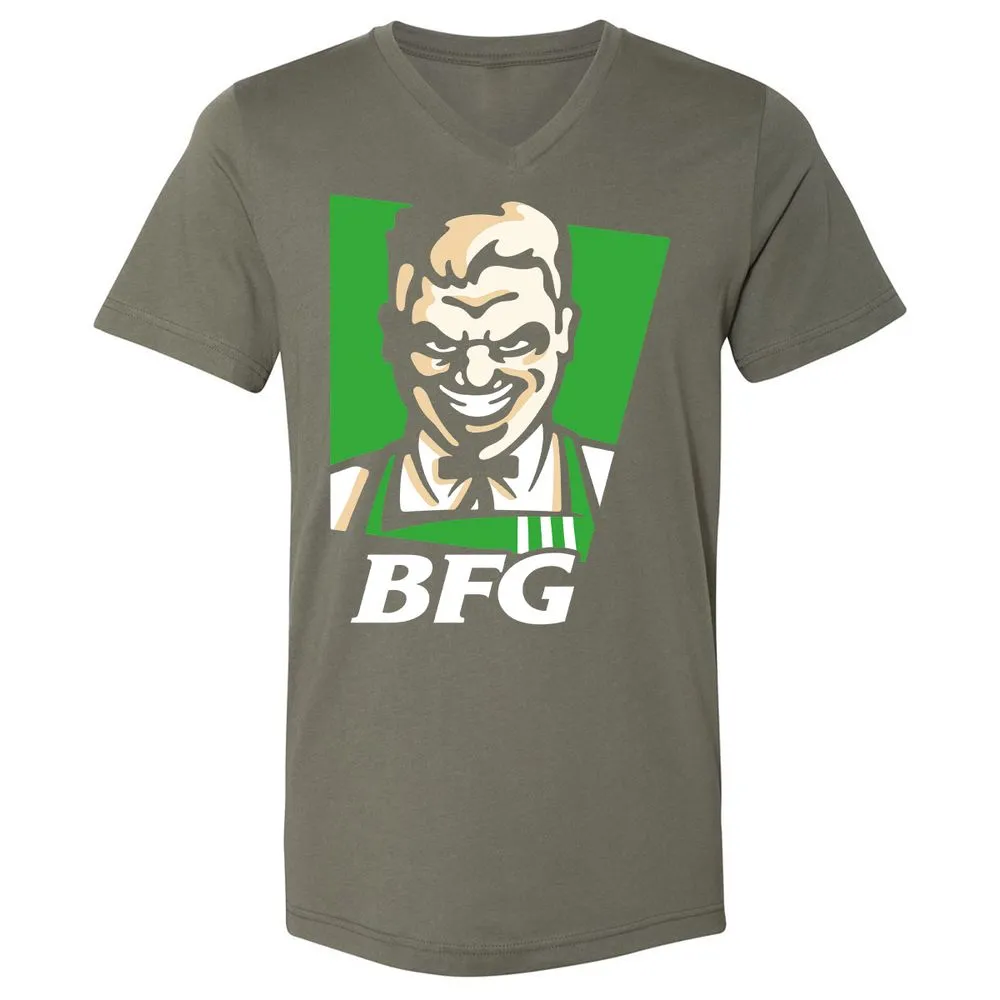 Unisex V-Neck T-Shirt - J2GAY3K6 - Military Green - 10