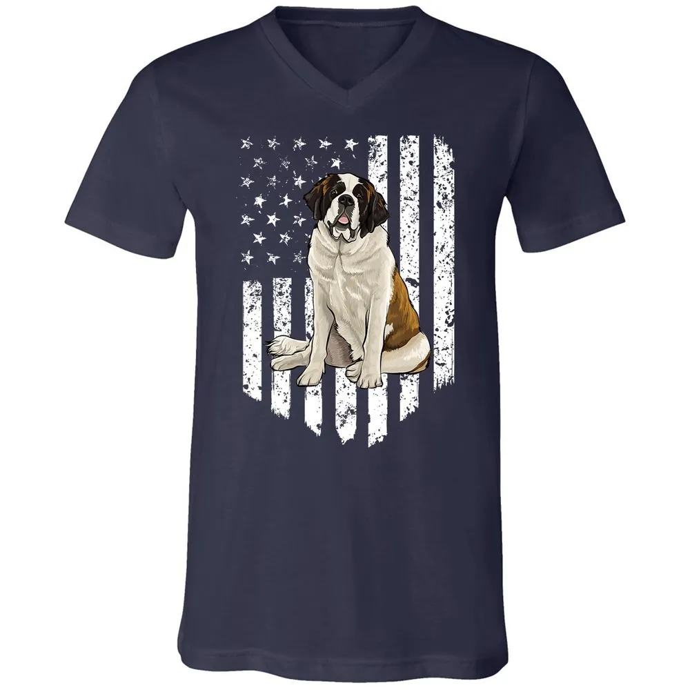 Unisex V-Neck T-Shirt - JVWBP7RT - Navy - 2