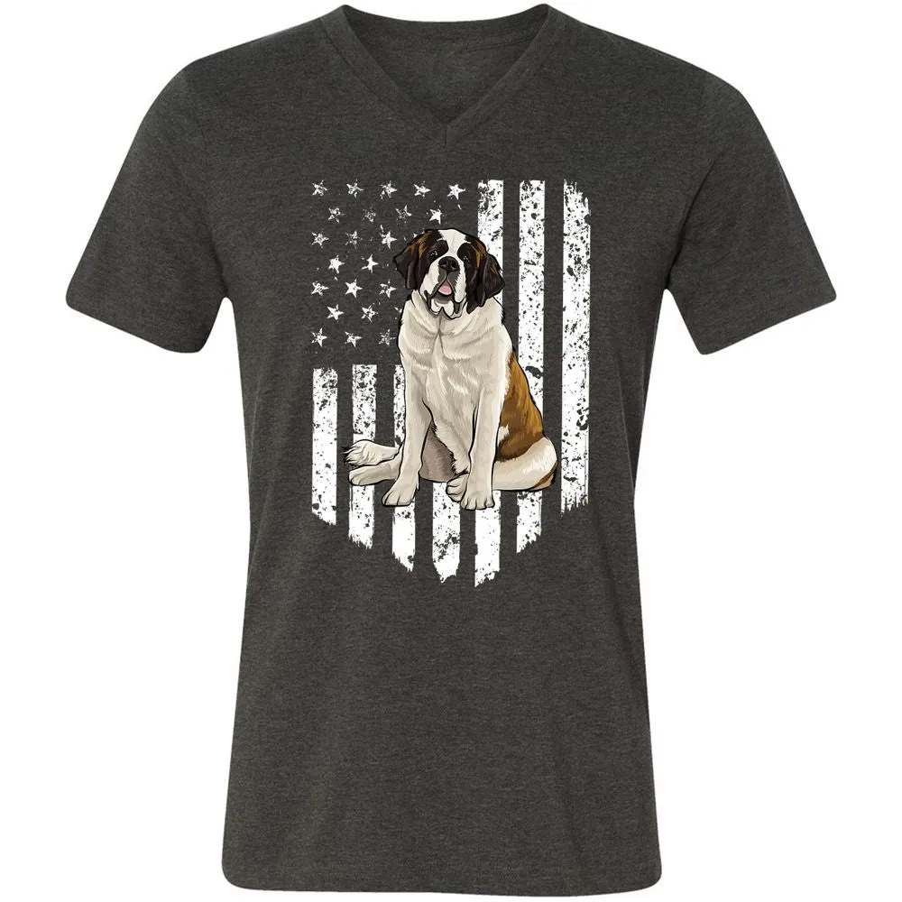 Unisex V-Neck T-Shirt - JVWBP7RT - Dark Grey Heather - 8