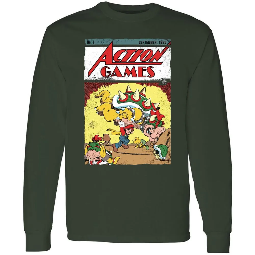 Long Sleeve T-Shirt - 5478ER9S - Forest Green - 4