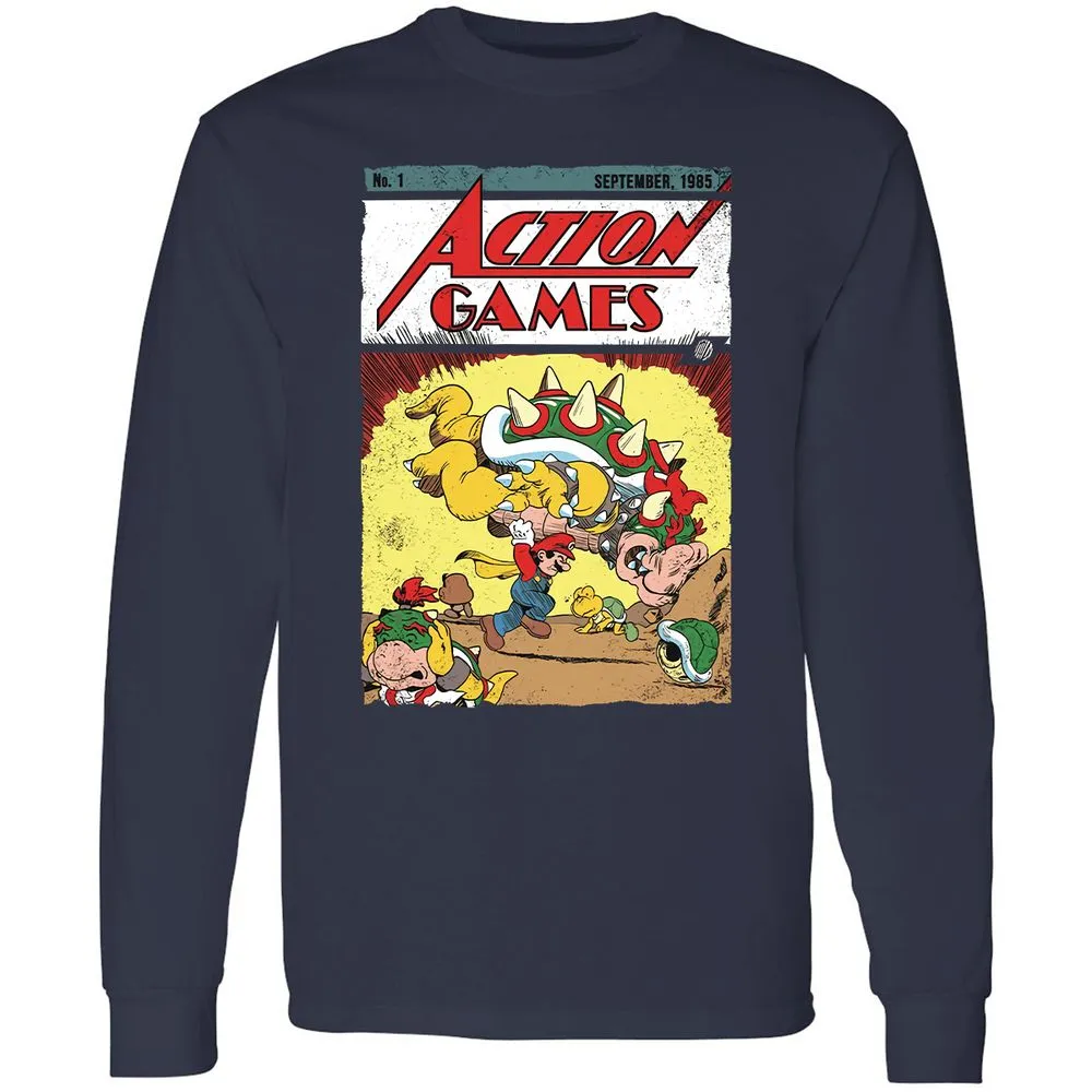 Long Sleeve T-Shirt - 5478ER9S - Navy - 2