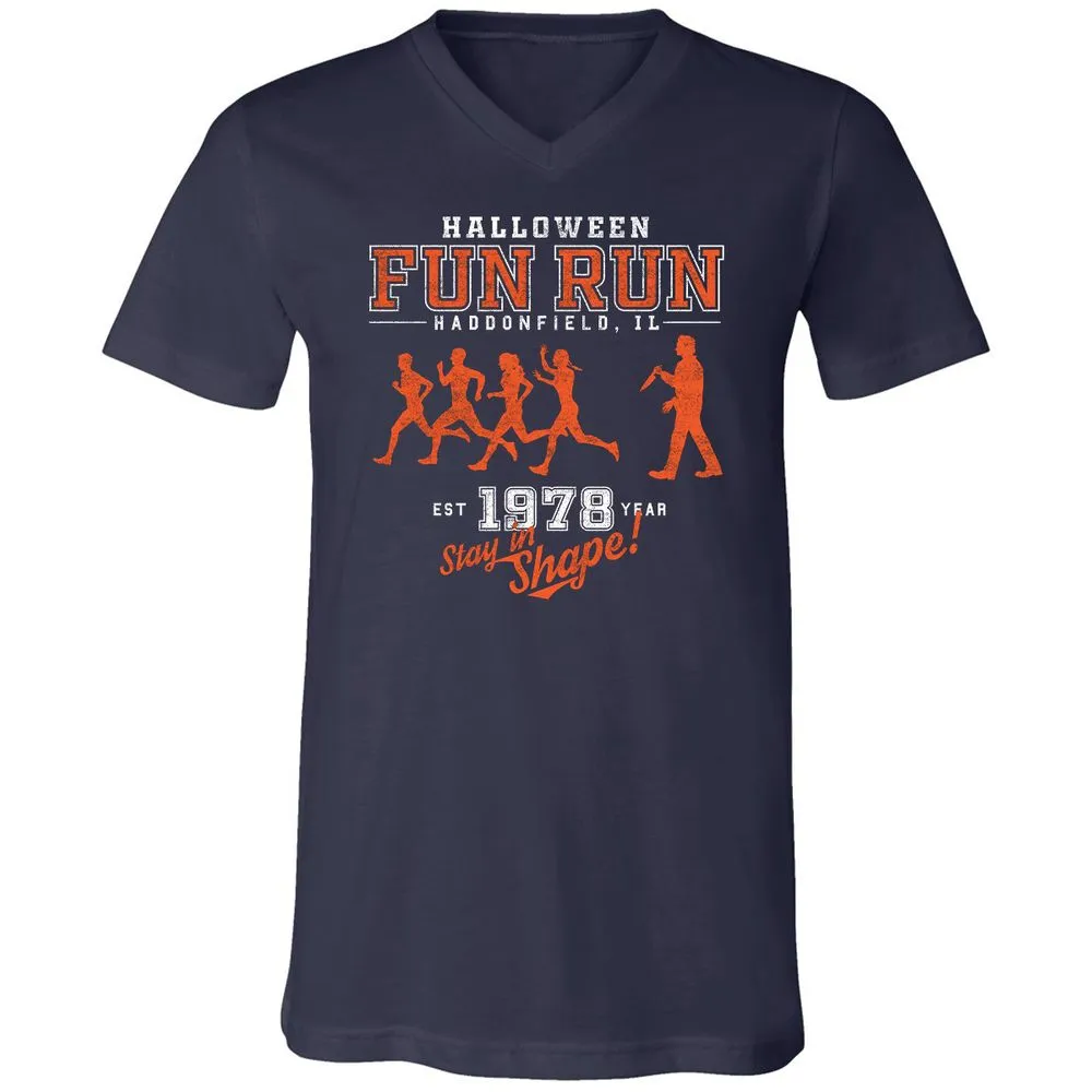 Unisex V-Neck T-Shirt - MDKT6FNK - Navy - 2