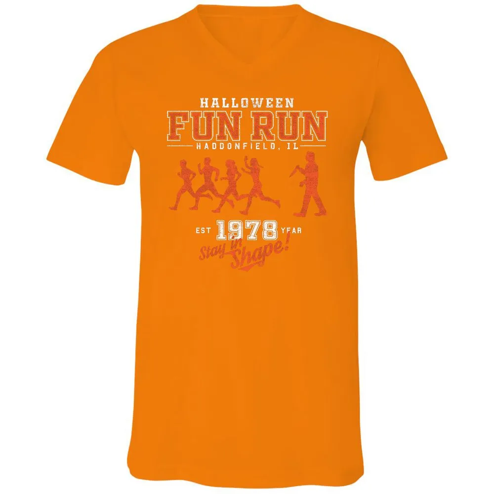 Unisex V-Neck T-Shirt - MDKT6FNK - Orange - 11