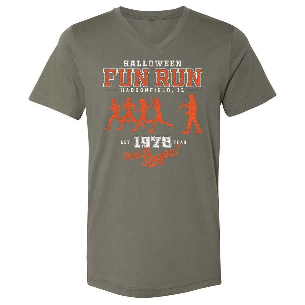 Unisex V-Neck T-Shirt - MDKT6FNK - Military Green - 10