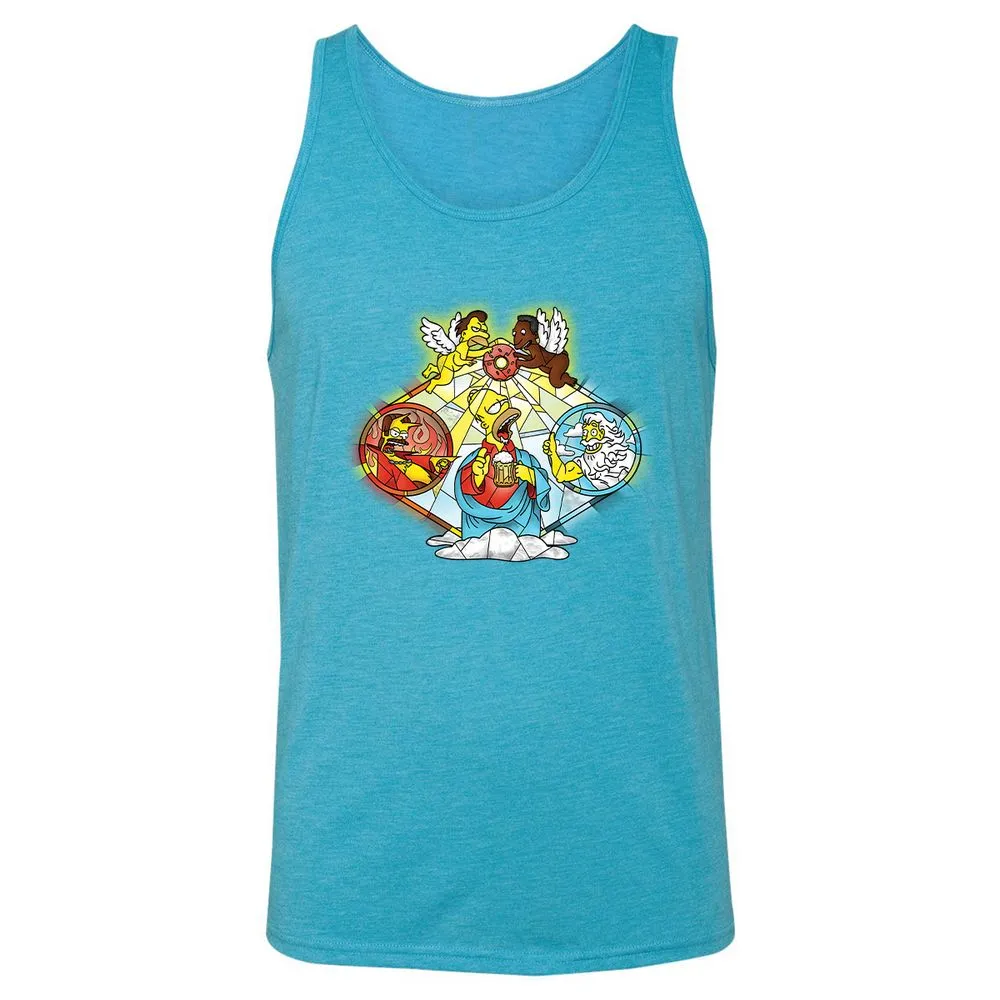 Unisex Jersey Tank - P4MHSDHH - Aqua Triblend - 3