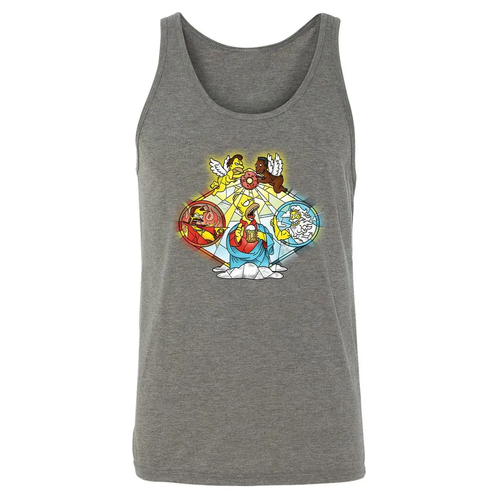 Unisex Jersey Tank - P4MHSDHH - Grey Triblend - 8