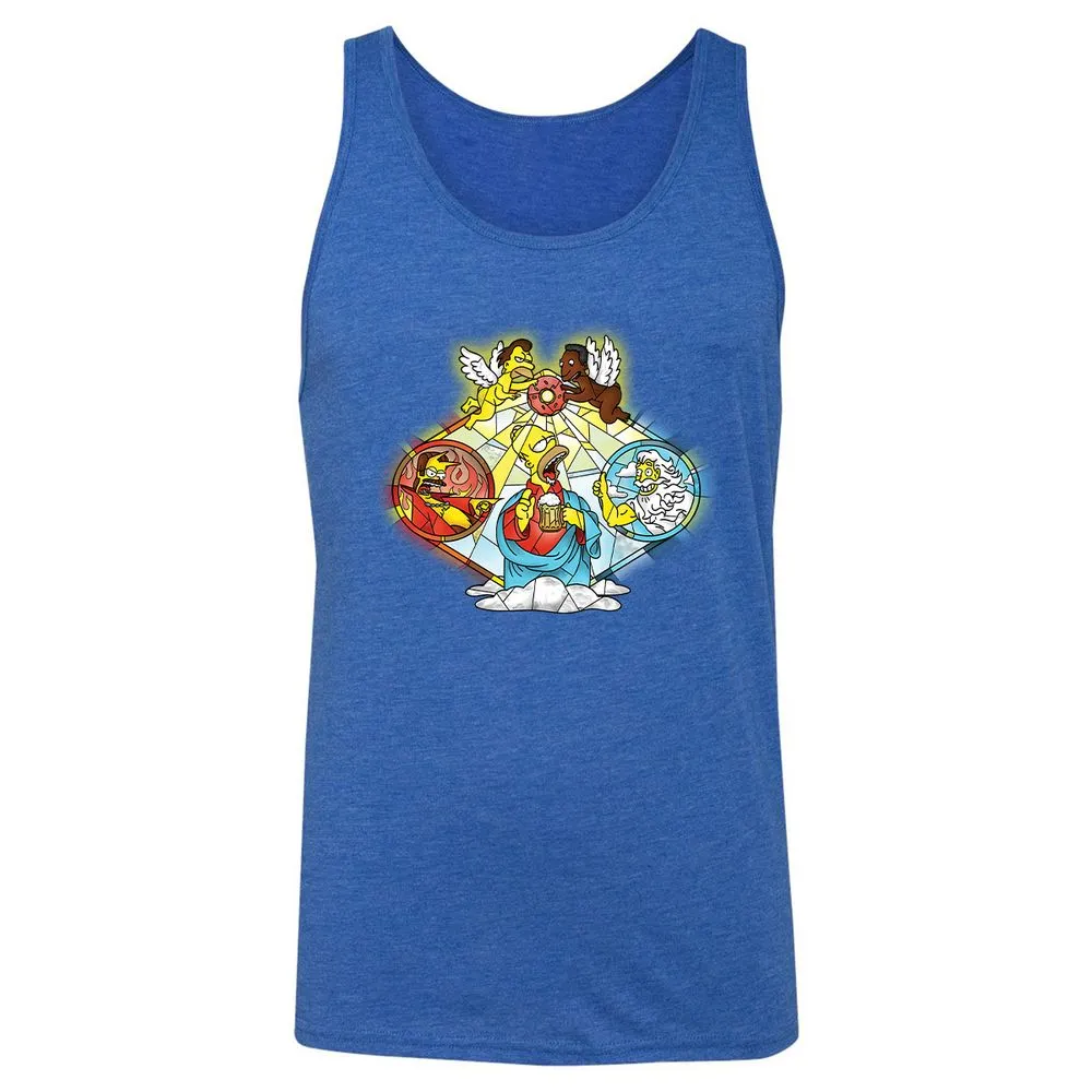 Unisex Jersey Tank - P4MHSDHH - True Royal Triblend - 12