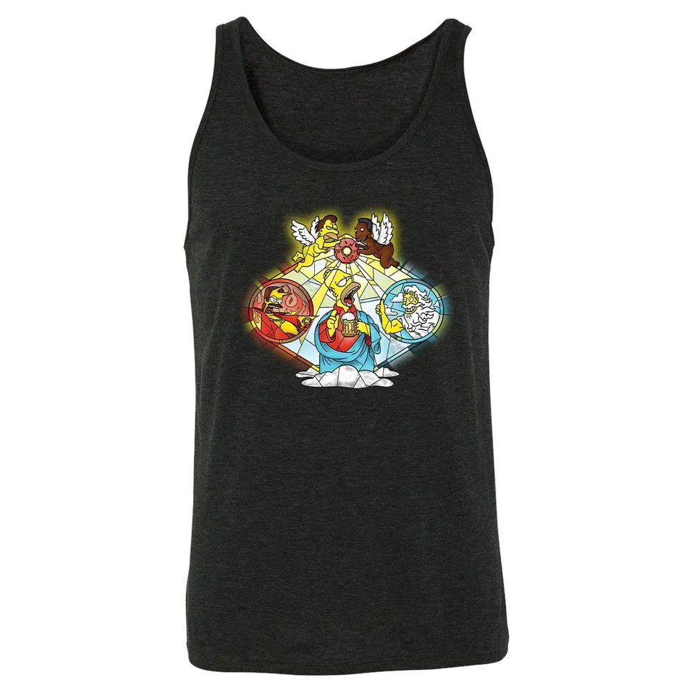 Unisex Jersey Tank - P4MHSDHH - Charcoal Black Triblend - 5