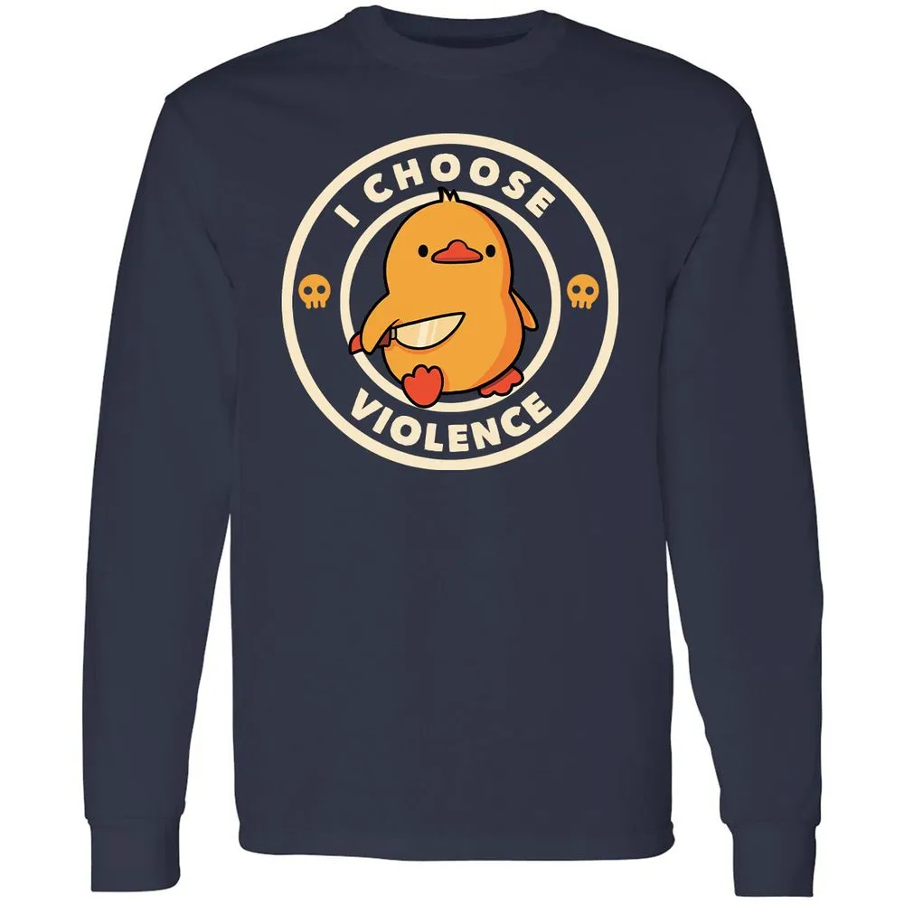 Long Sleeve T-Shirt - HA67HL39 - Navy - 2