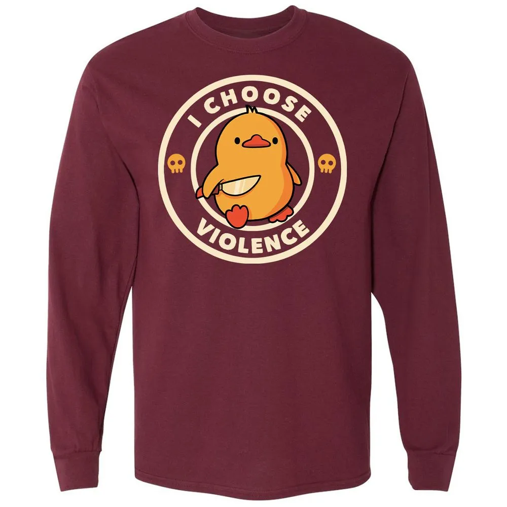Long Sleeve T-Shirt - HA67HL39 - Maroon - 11