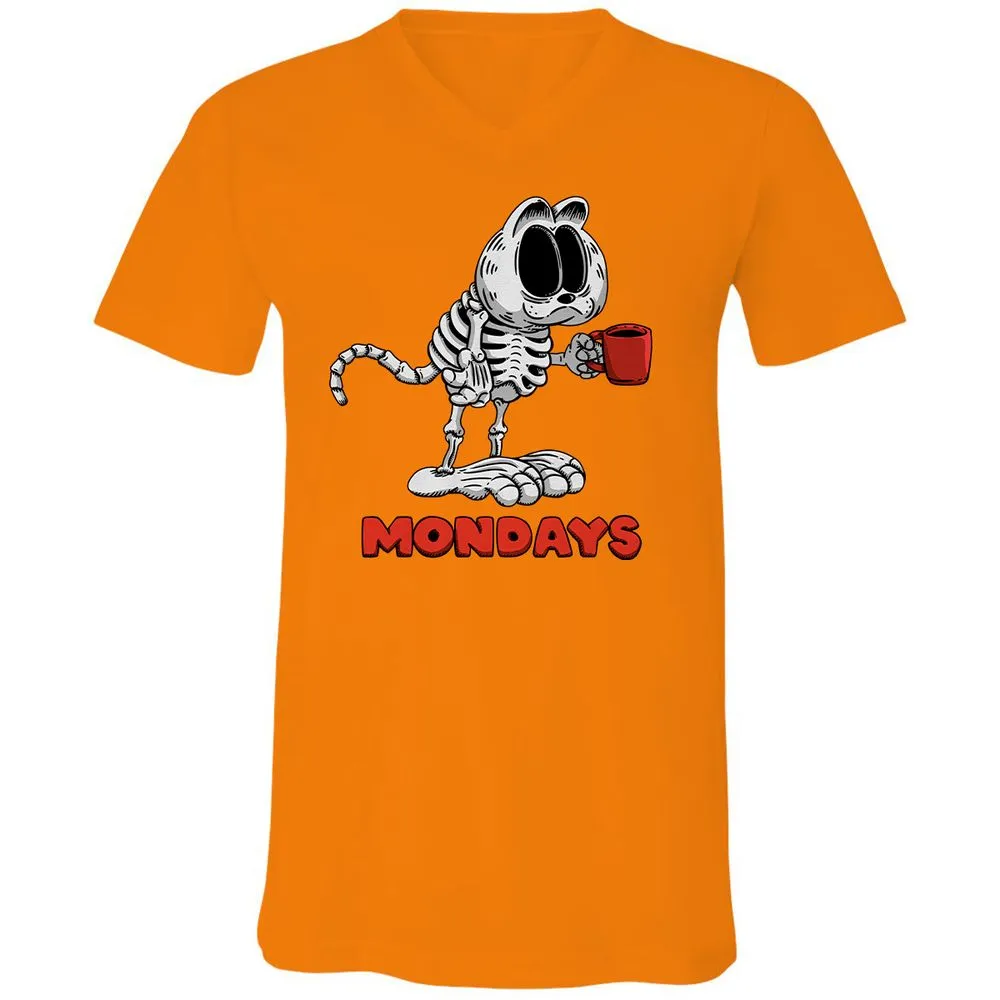 Unisex V-Neck T-Shirt - VSCKE4EM - Orange - 11