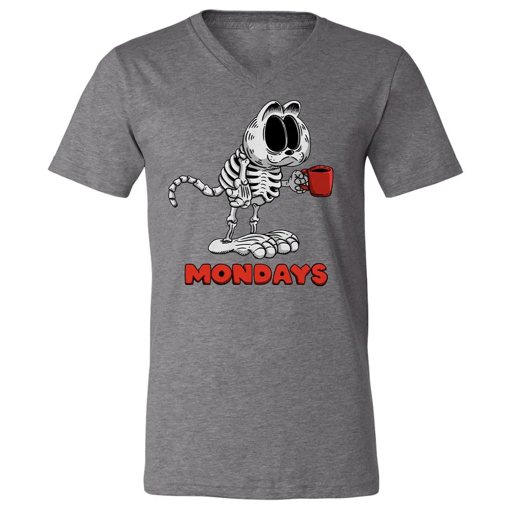 Unisex V-Neck T-Shirt - VSCKE4EM - Deep Heather - 13