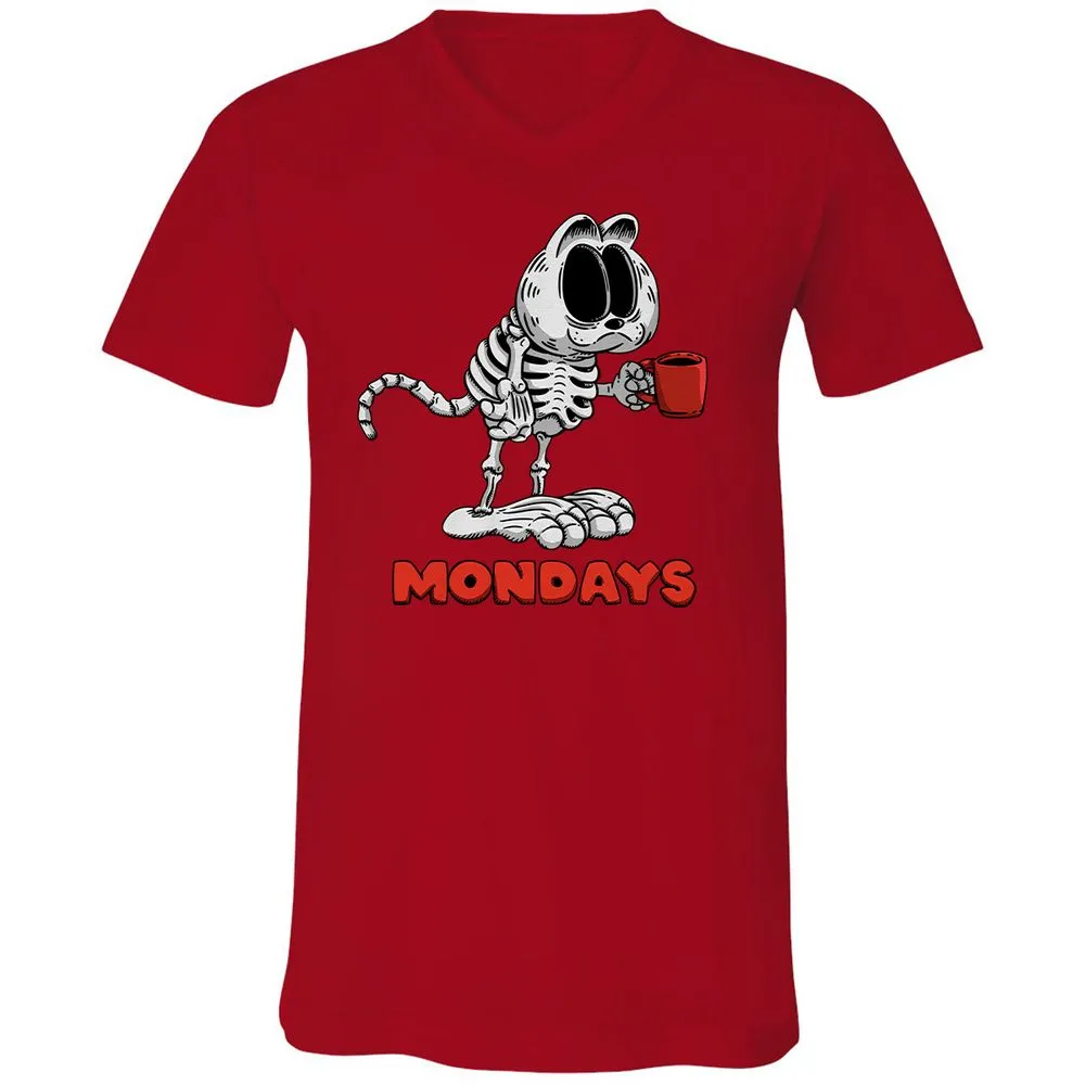 Unisex V-Neck T-Shirt - VSCKE4EM - Red - 3