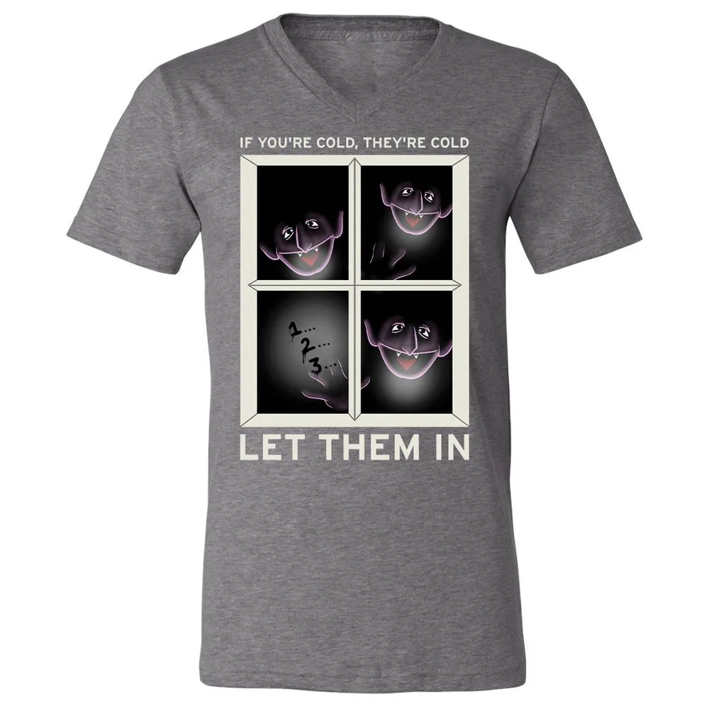 Unisex V-Neck T-Shirt - ABJAHFVL - Deep Heather - 13