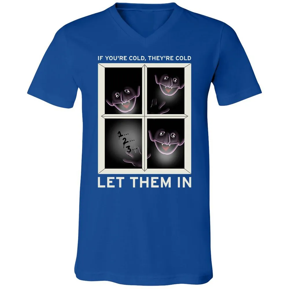 Unisex V-Neck T-Shirt - ABJAHFVL - True Royal - 4