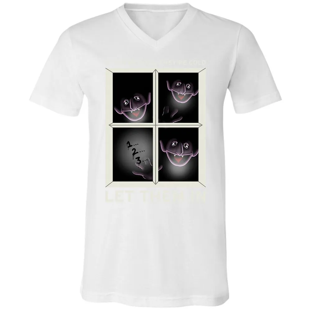 Unisex V-Neck T-Shirt - ABJAHFVL - White - 5