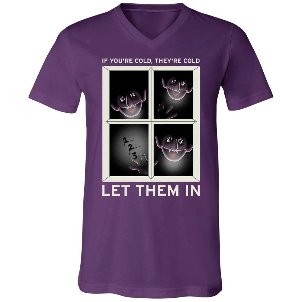 Unisex V-Neck T-Shirt - ABJAHFVL - Team Purple - 9