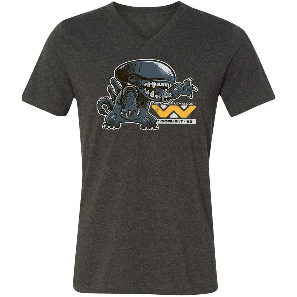Unisex V-Neck T-Shirt - B9WFPEJF - Dark Grey Heather - 8
