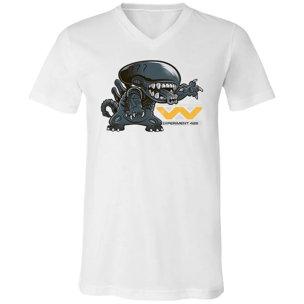 Unisex V-Neck T-Shirt - B9WFPEJF - White - 5