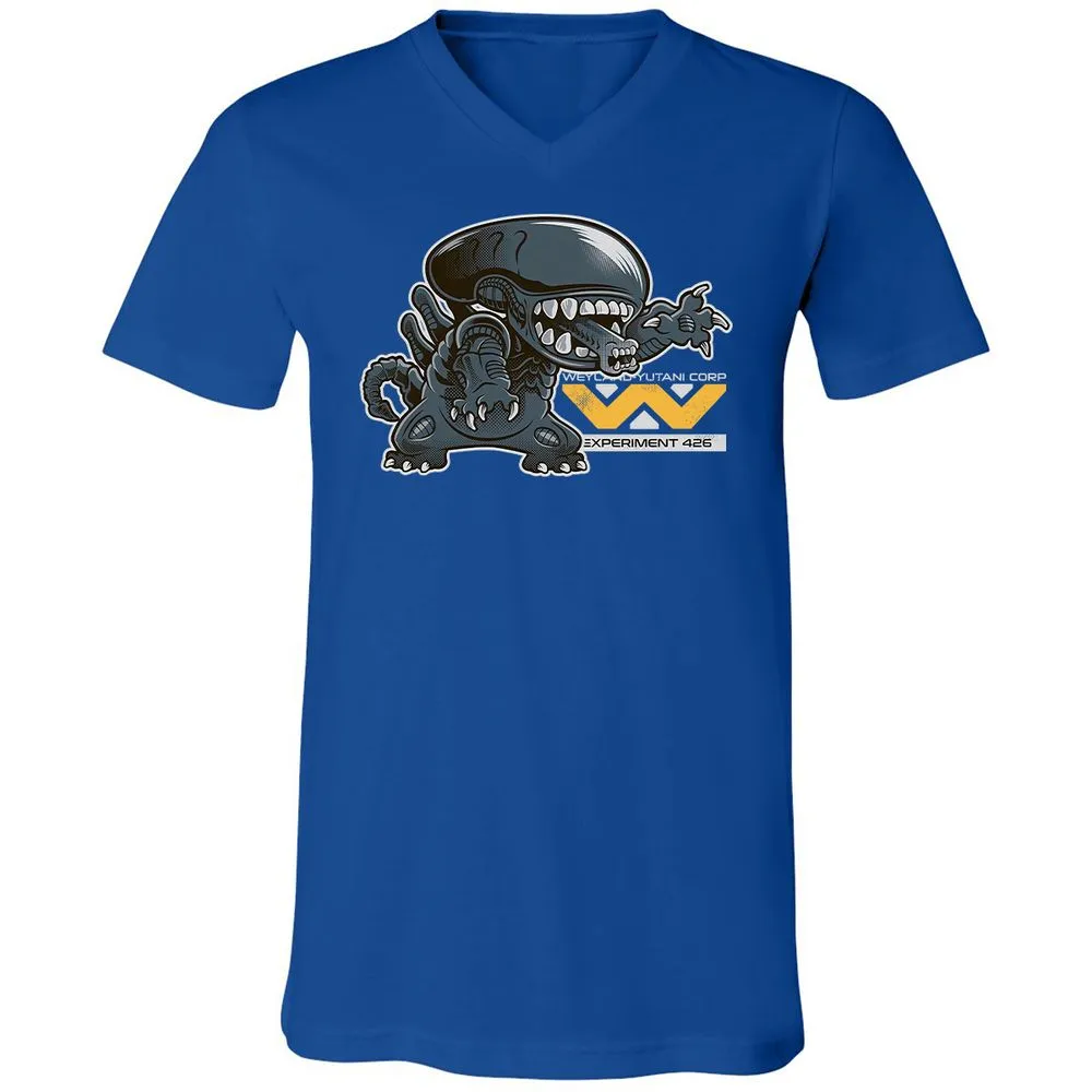 Unisex V-Neck T-Shirt - B9WFPEJF - True Royal - 4
