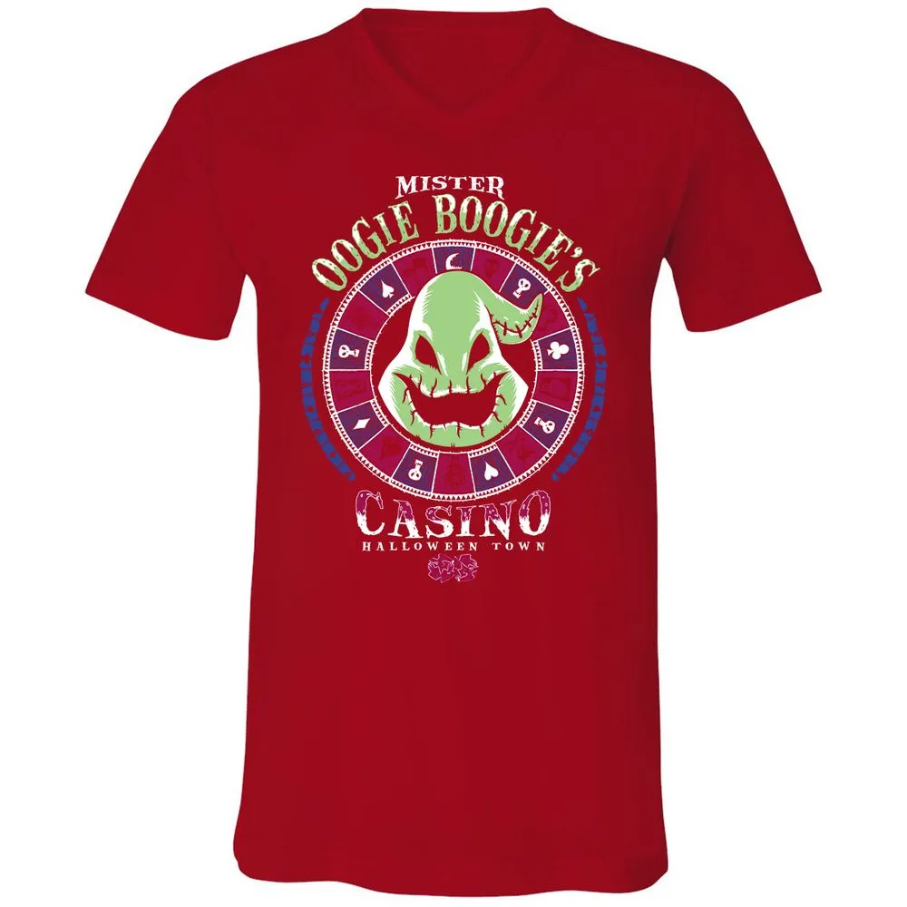 Unisex V-Neck T-Shirt - PZLCJXD8 - Red - 3