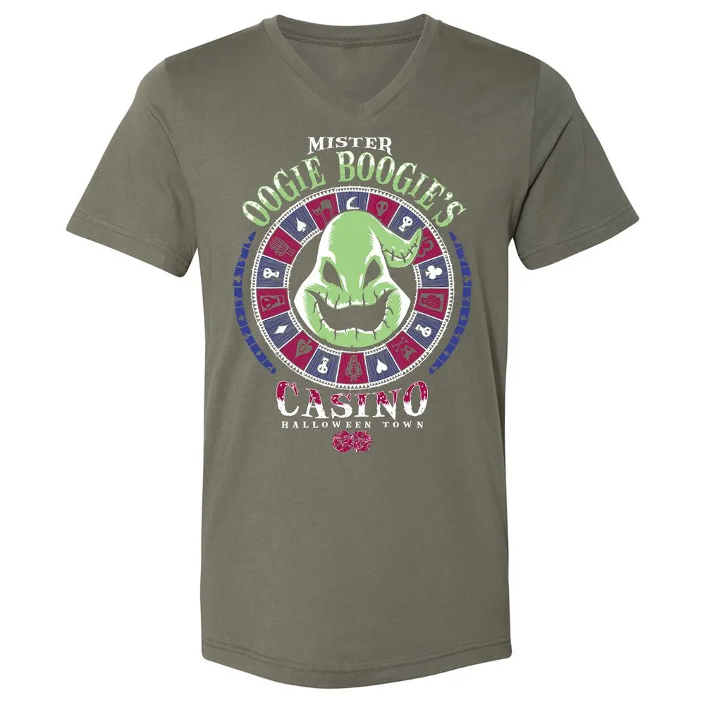 Unisex V-Neck T-Shirt - PZLCJXD8 - Military Green - 10
