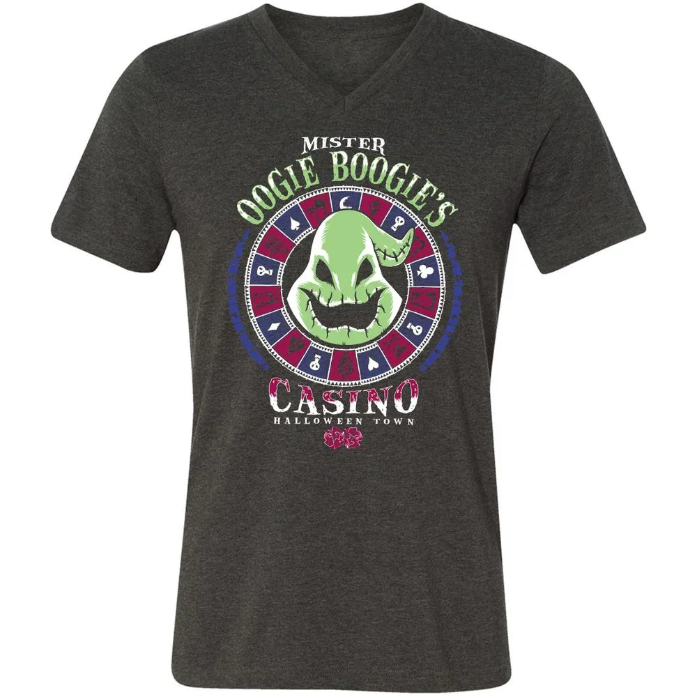 Unisex V-Neck T-Shirt - PZLCJXD8 - Dark Grey Heather - 8