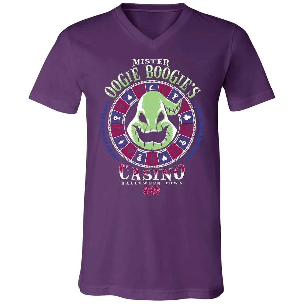 Unisex V-Neck T-Shirt - PZLCJXD8 - Team Purple - 9