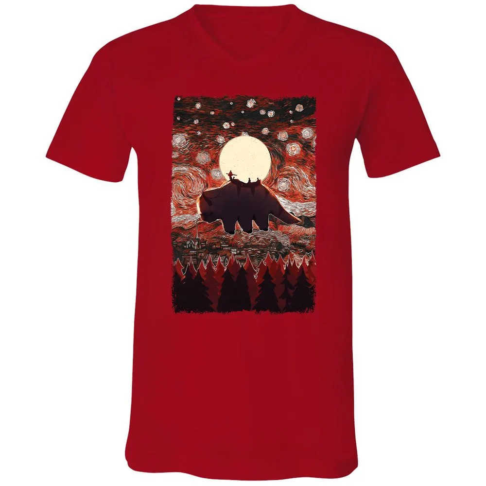 Unisex V-Neck T-Shirt - TG73CHSD - Red - 3
