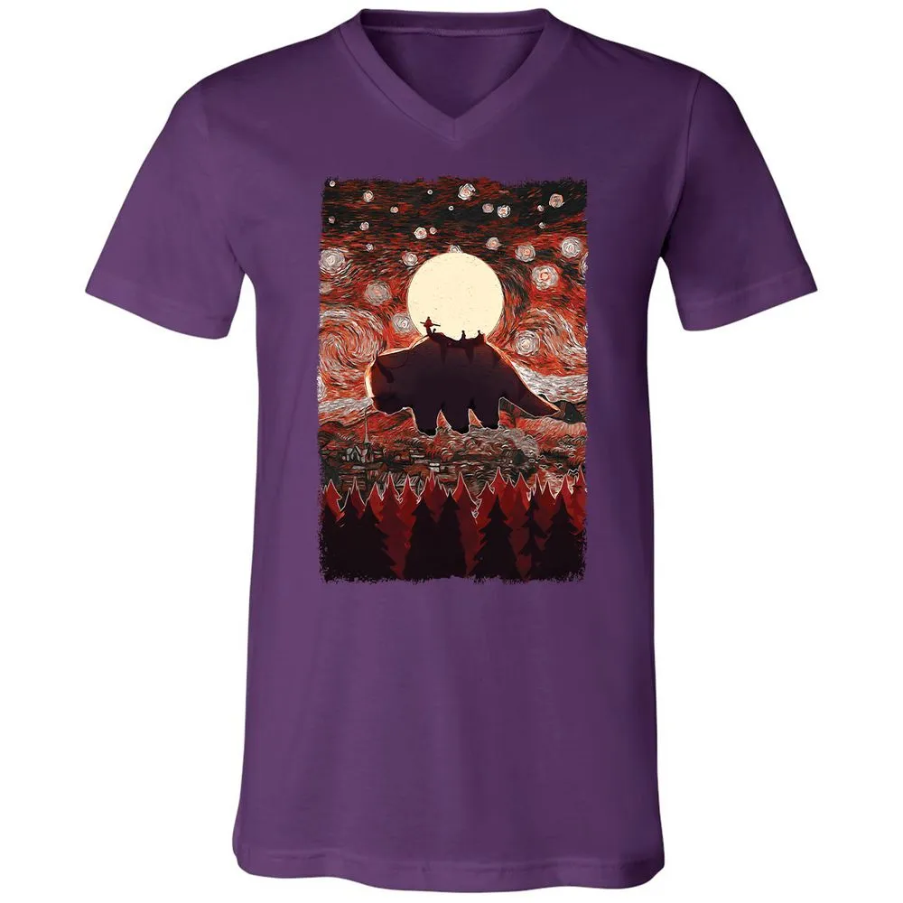 Unisex V-Neck T-Shirt - TG73CHSD - Team Purple - 9
