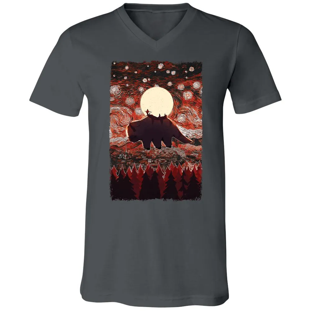 Unisex V-Neck T-Shirt - TG73CHSD - Asphalt - 12