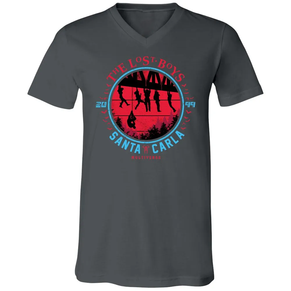 Unisex V-Neck T-Shirt - X2KL9M1C - Asphalt - 12
