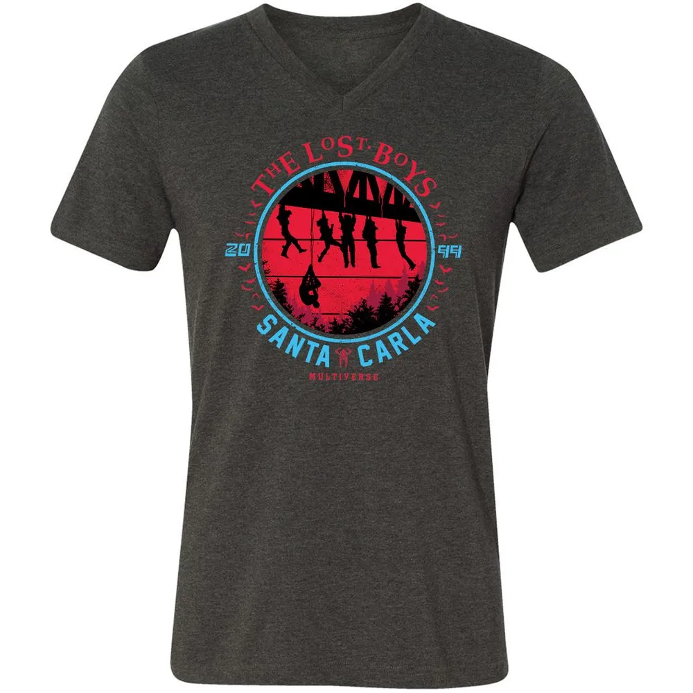 Unisex V-Neck T-Shirt - X2KL9M1C - Dark Grey Heather - 8