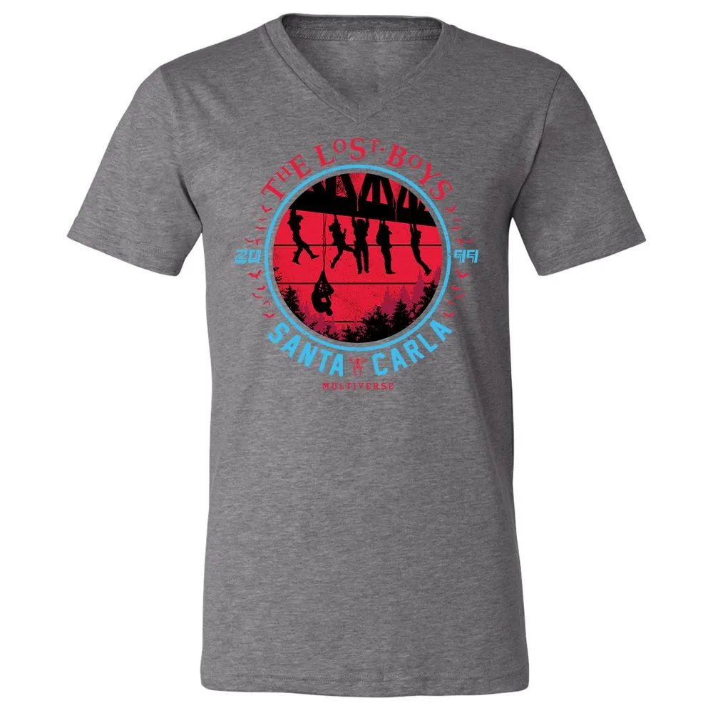 Unisex V-Neck T-Shirt - X2KL9M1C - Deep Heather - 13