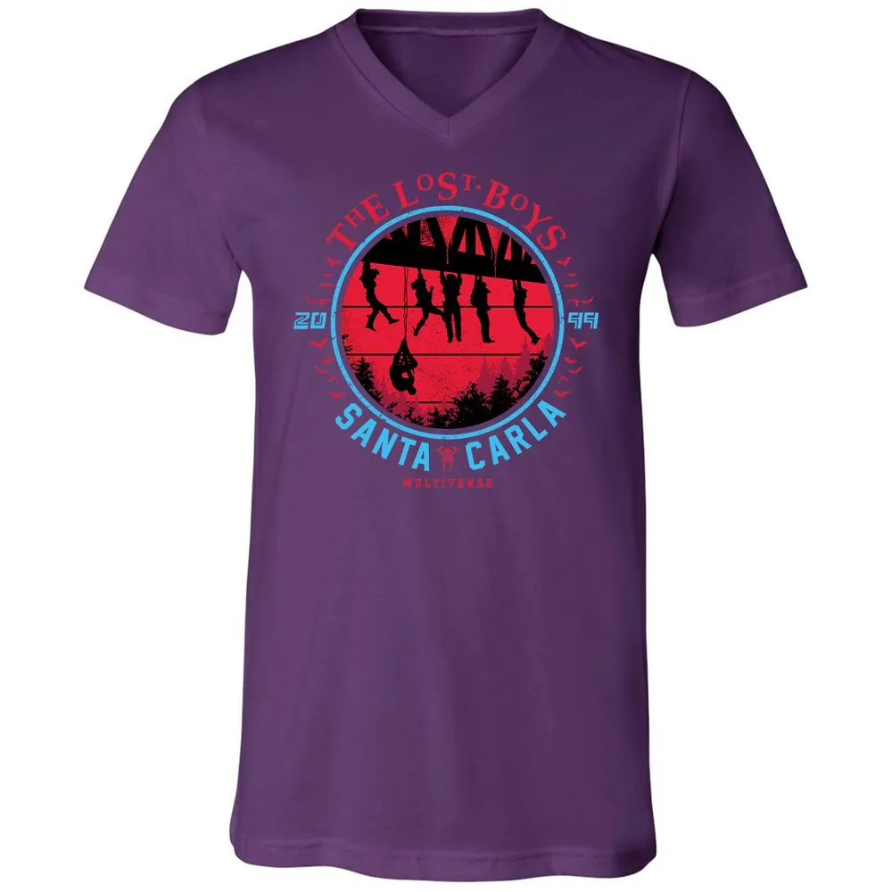 Unisex V-Neck T-Shirt - X2KL9M1C - Team Purple - 9