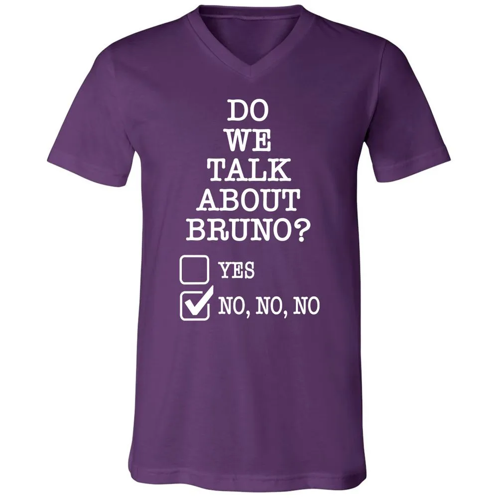 Unisex V-Neck T-Shirt - Black - Team Purple - 9
