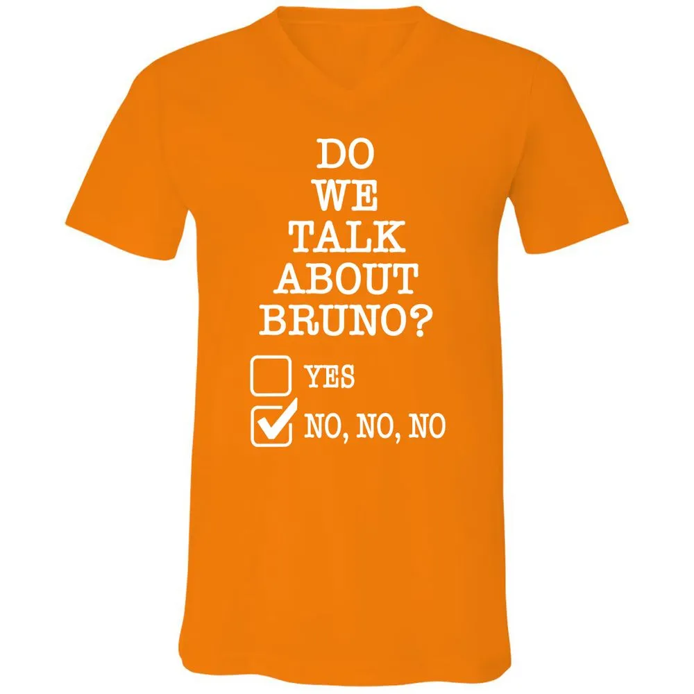 Unisex V-Neck T-Shirt - Black - Orange - 11