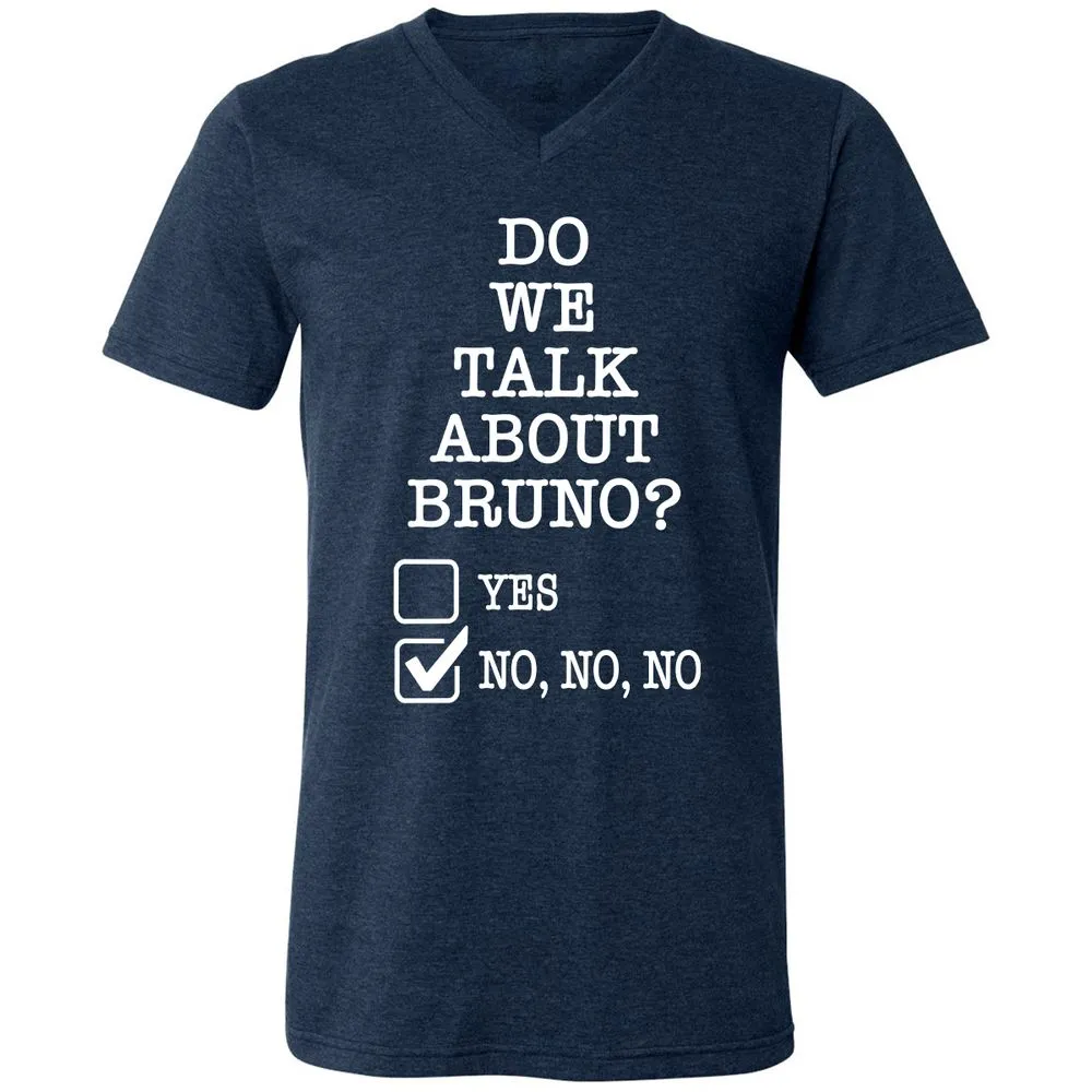 Unisex V-Neck T-Shirt - Black - Heather Navy - 15