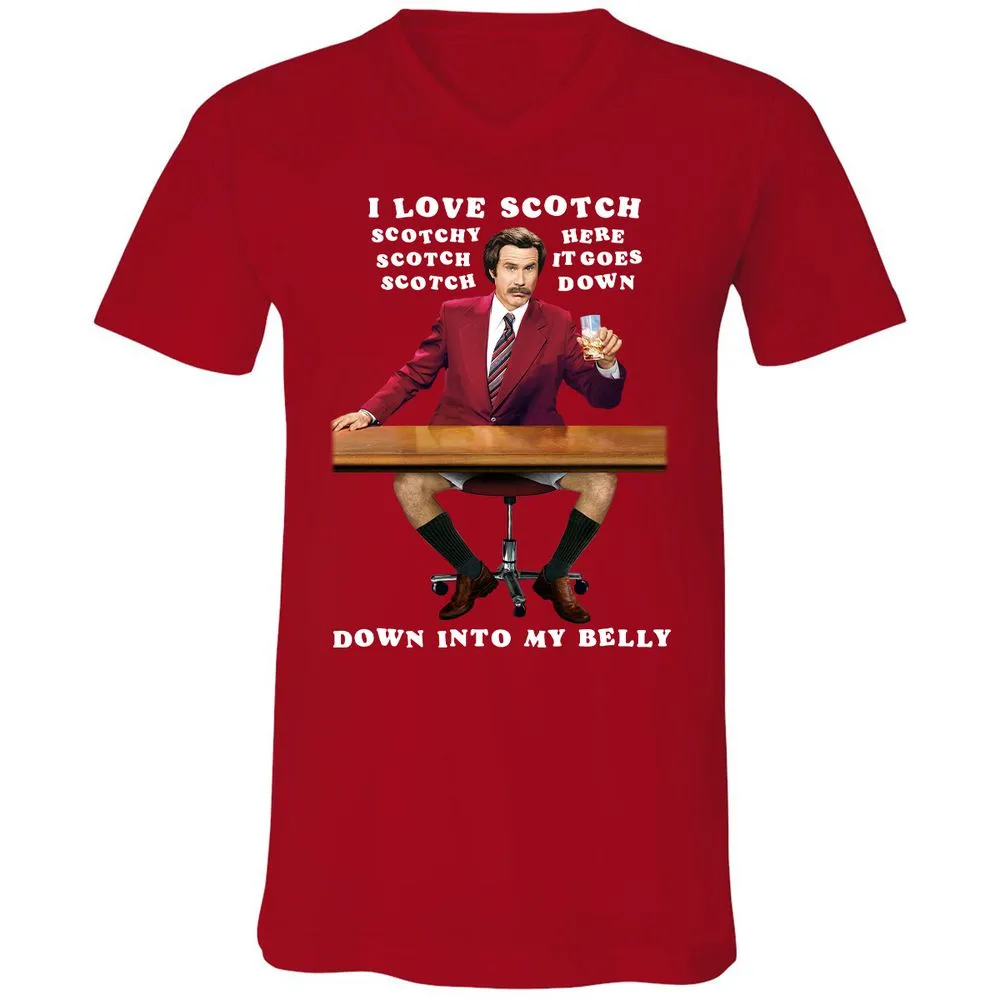 Unisex V-Neck T-Shirt - NYP7YN2Y - Red - 3