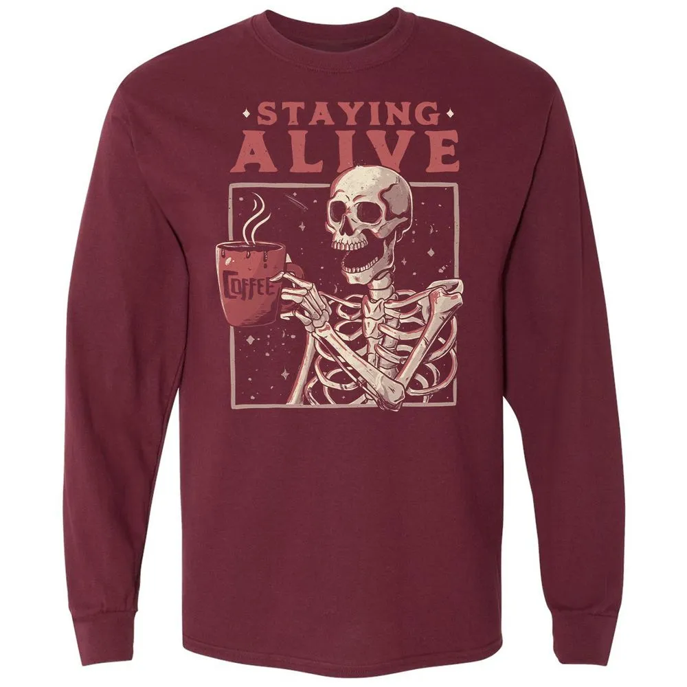 Long Sleeve T-Shirt - CCZ4ZL75 - Maroon - 11