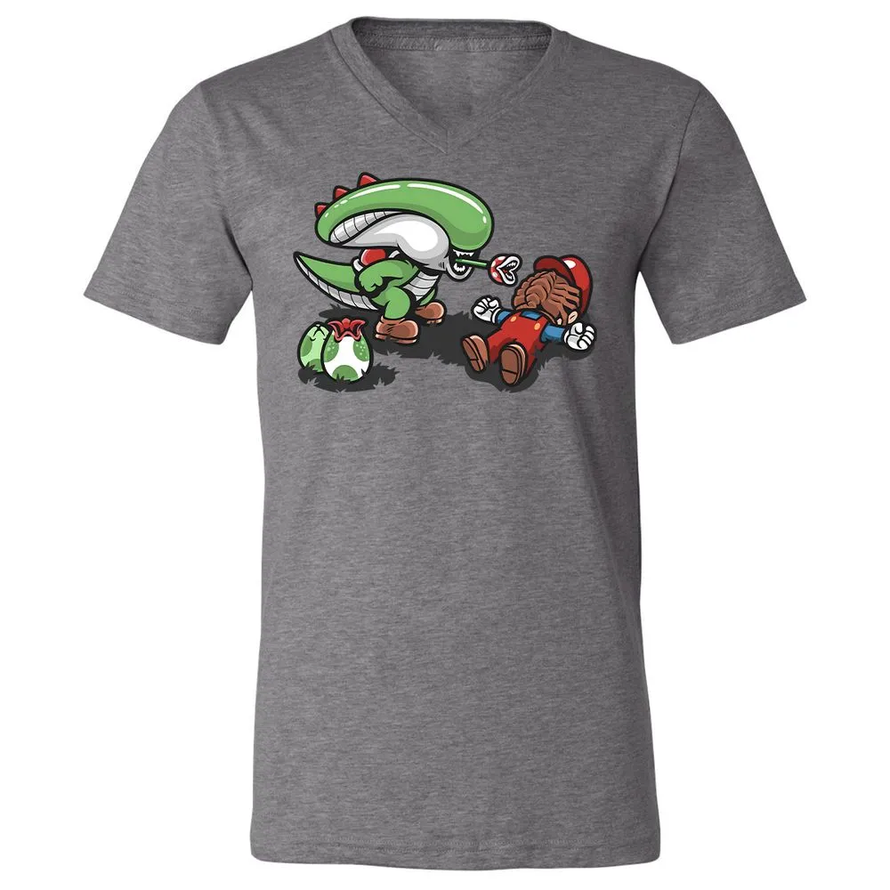 Unisex V-Neck T-Shirt - 2D11UM7Z - Deep Heather - 13